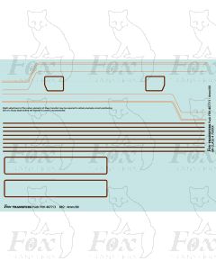 Standard Class 4MT 4-6-0 75XXX BR2 (also Ivatt Class 2) Loco Lining Set