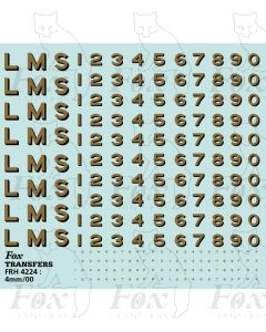 LMS Lettering and Numbering Late 1930s