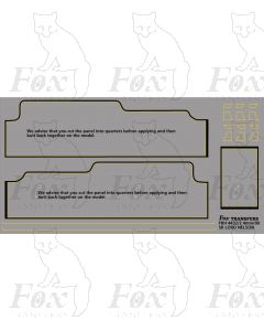 Lord Nelson Class Tender and Footplate linings
