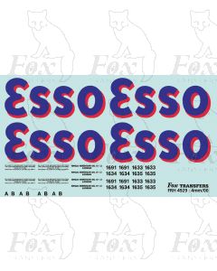 Early ESSO bogie tanker graphics