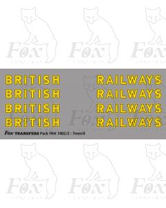 SR BRITISH RAILWAYS Bulleid Lettering