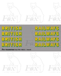 SR BRITISH RAILWAYS Bulleid Sunshine Lettering