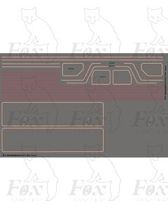 Standard Class 4MT 4-6-0 Tender Loco 75XXX BR1 Lining Set (mixed traffic)