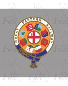 GER GREAT EASTERN RAILWAY CRESTS - 2 pairs 10.5 inch
