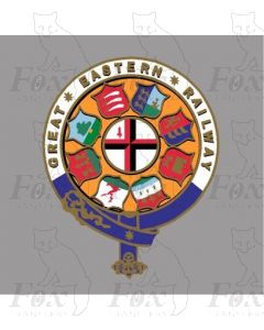 GER GREAT EASTERN RAILWAY CRESTS - 1 pair 7 inch