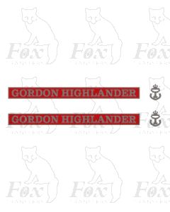 55016 GORDON HIGHLANDER (with crests)