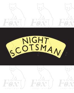 Headboard (Pre-war LNER) - NIGHT SCOTSMAN