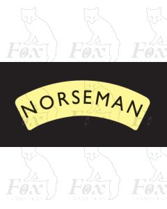 Headboard (Pre-war LNER) - NORSEMAN