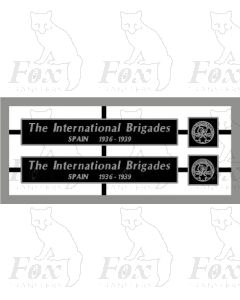 90011 The International Brigades SPAIN 1936-1939
