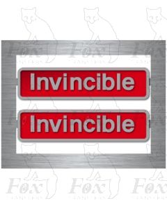 50025 Invincible (brass crests)