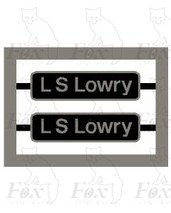 86507 L S Lowry