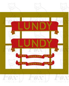 34029RB  LUNDY (includes backing plates)
