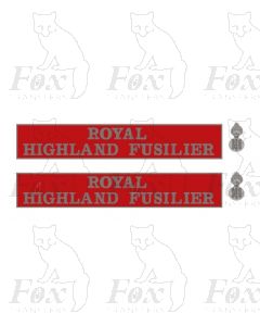 55019 ROYAL HIGHLAND FUSILIER (with crests)