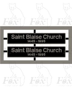 37674 Saint Blaise Church 1445-1995