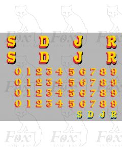 SDJR Lettering & Numbering