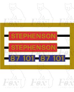 87101 STEPHENSON WITH NUMBERPLATES