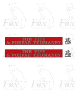 55006 THE FIFE & FORFAR YEOMANRY  (with crests)