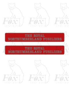 55011 THE ROYAL NORTHUMBERLAND FUSILIERS  (with crests)