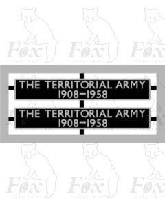 70048  THE TERRITORIAL ARMY 1908