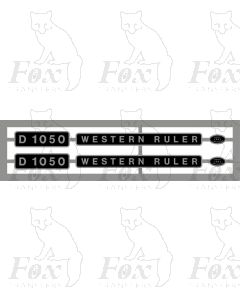 D1050 WESTERN RULER