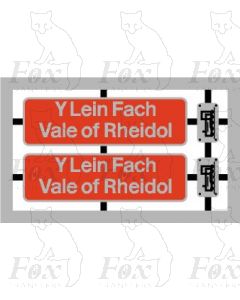37426 Y Lein Fach	Vale of Rheidol plaque
